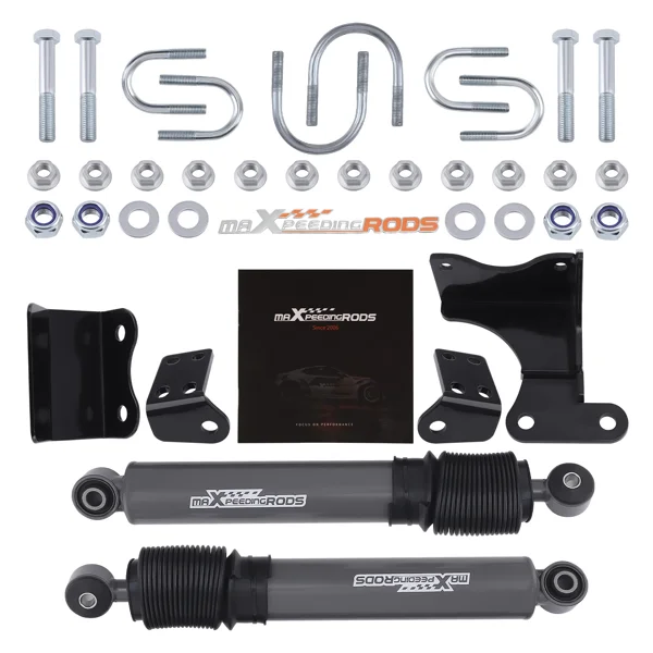 Dual Steering Stabilizer Fit for Jeep Wrangler JK JKU 2007-2018 Fit 2-8'' Lifted view 2
