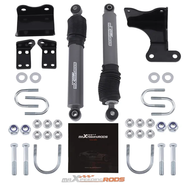 Dual Steering Stabilizer Fit for Jeep Wrangler JK JKU 2007-2018 Fit 2-8'' Lifted