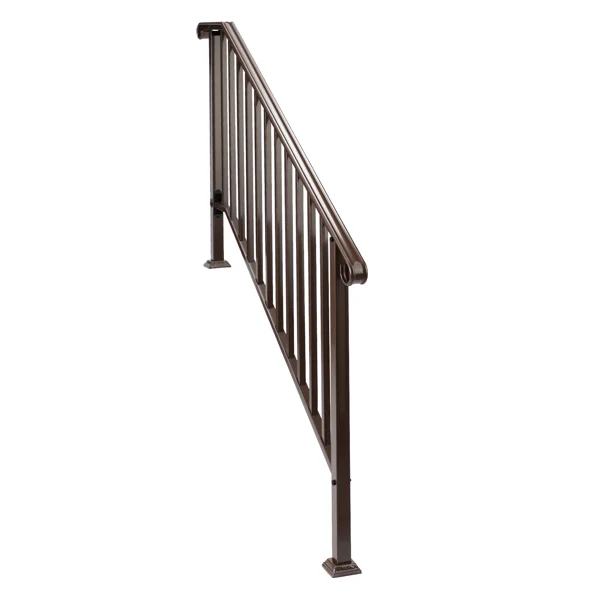 Outdoor 4 Level Iron Handrail Copper view 2