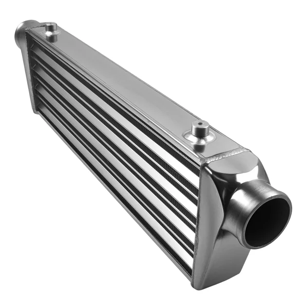 FIT for Universal Turbo Front Mount Aluminum Intercooler 27''x7''x2.5'' 2.5" In/Outlet view 5