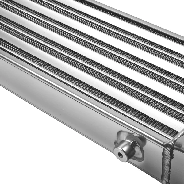 FIT for Universal Turbo Front Mount Aluminum Intercooler 27''x7''x2.5'' 2.5" In/Outlet view 6