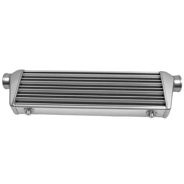 FIT for Universal Turbo Front Mount Aluminum Intercooler 27''x7''x2.5'' 2.5" In/Outlet