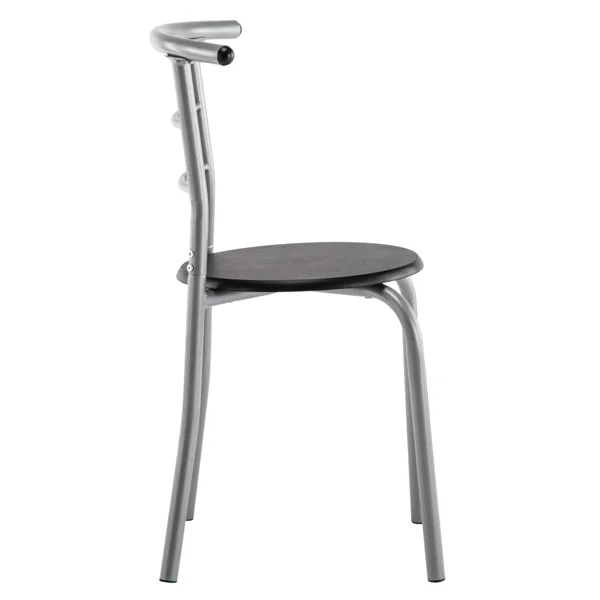 [Same Code:67657426]PVC Breakfast Table (One Table and Two Chairs) Black view 5