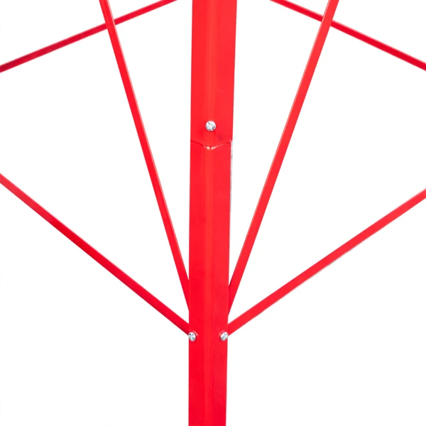 8FT Weather Resistant Yard Garden Windmill Red view 3