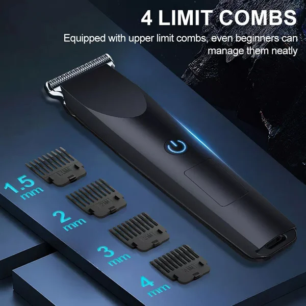 Men Pro Electric Hair Clippers Beard Trimmer Cutting Barber Shaving Machine Black view 4