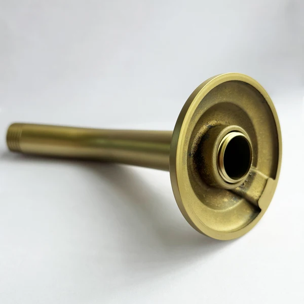 Shower Arm with Flange, 1/2 NPT Tapered Threads, Rain Shower Head Arm, Wall Mount Shower Extension Arm view 6