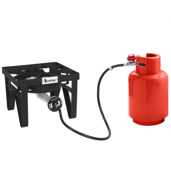 Ef41-54 Outdoor Furnace With Square Furnace 20W BTU Head Diameter 26cm With 1.2m Leather Pipe With 0-20psig High Pressure Valve view 4
