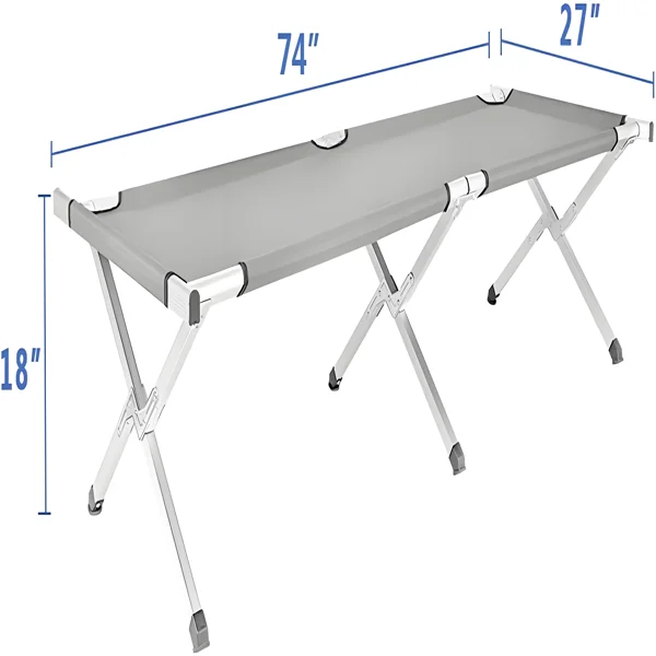 Portable Folding Camping Cot with Carrying Bag Army (Green) view 4