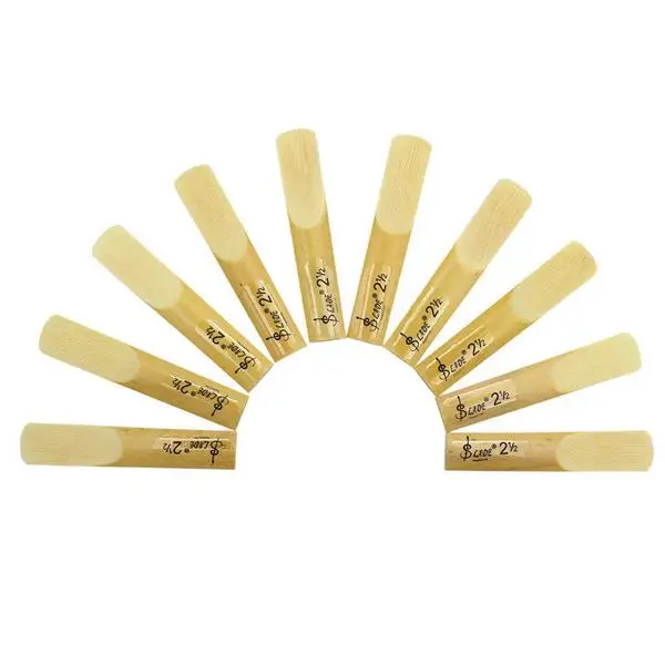 10pcs LADE E-Flat Alto Saxophone Reed with Transparent Case Strength 2.5 view 2