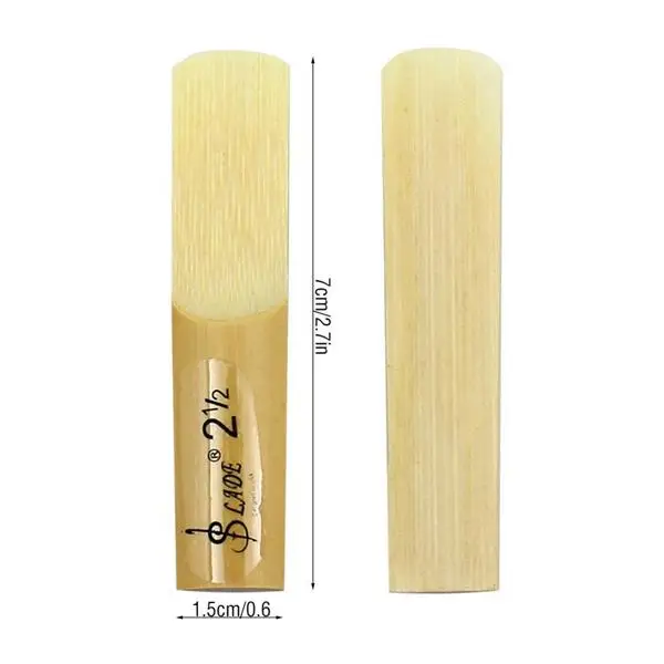 10pcs LADE E-Flat Alto Saxophone Reed with Transparent Case Strength 2.5 view 4
