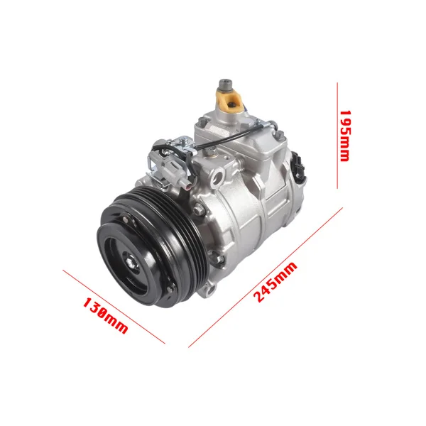 A/C Compressor w/ 4-Groove Clutch Replacement for BMW 550i 650i 750i 750Li M5 M6 X1 X3 X4 X5 X6 64509154072 view 6