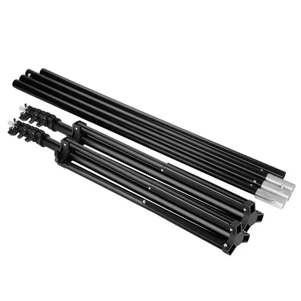 2*3M Backdrop Support Stand Set 3 Fish Mouth Clips Black(Do Not Sell on Amazon) view 2