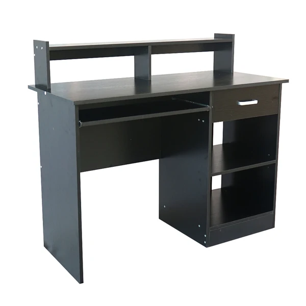 General Style Modern E1 15MM Chipboard Computer Desk Black view 5