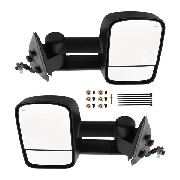 Side Mirror fit for Chevy Silverado 3500 2003-2006 Heated Black Arrow Lamp view 6