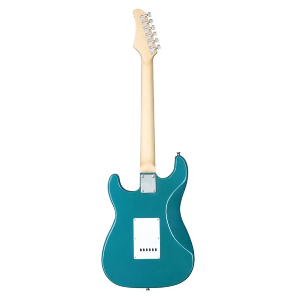 KST Stylish H-S-S Pickup Electric Guitar Kit with 5W AMP Bag Guitar Strap Strings Lake Blue view 4