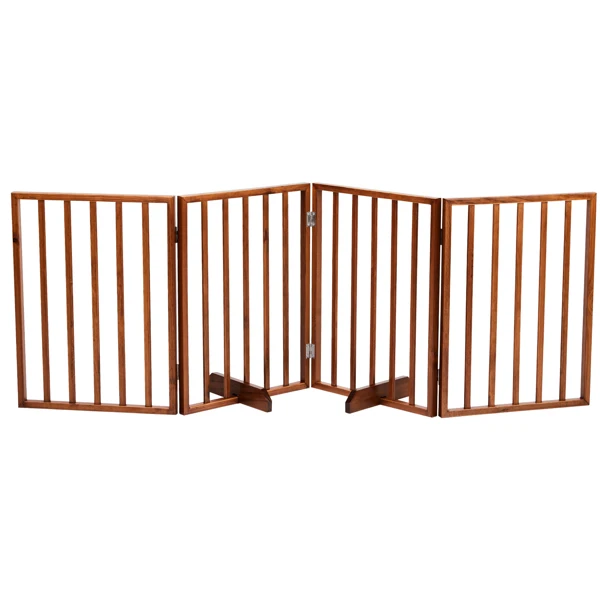 The Wooden Dog Fence Brown view 2