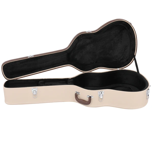 39" Classical Guitar Hard Case Microgroove Flat Beige