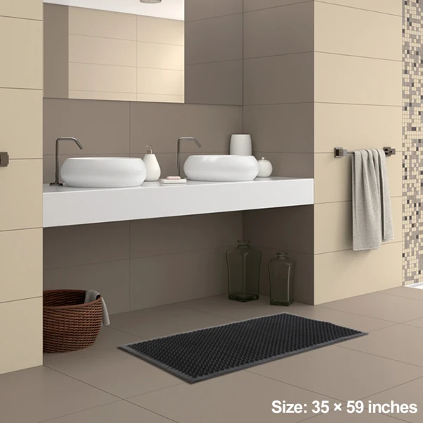 Bar Kitchen Industrial Multi-functional Anti-fatigue Drainage Rubber Non-slip Hexagonal Mat 150*90cm view 2