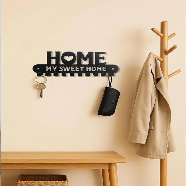 CIFbuy 2-in-1 Halloween Christmas Wall Key Holder with Sturdy iron Hooks Entryway Organizer Holiday Home Decor view 5
