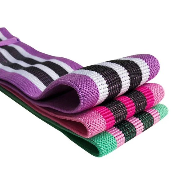 Set of 3 Resistance Exercise Loop Bands Fitness Home Gym Yoga Glutes Trainer view 4