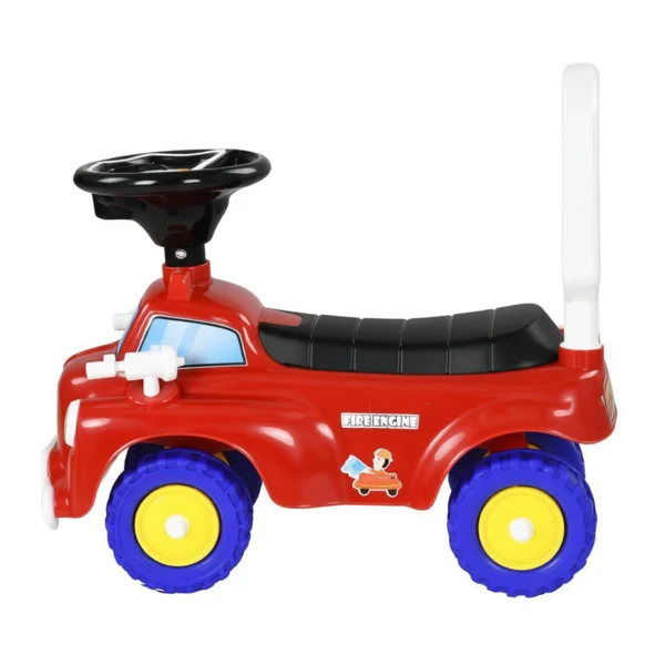Red Toddler Fire Truck Ride-On Toy: Music, Horn & Under-Seat Storage | For Kids 18-36 Months view 2