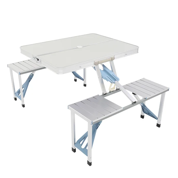 One Piece Folding Table and Chair Aluminum Alloy view 5