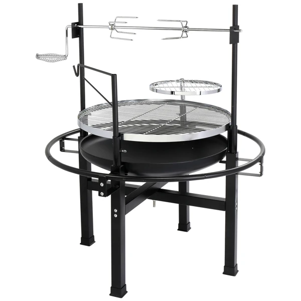 85*85*108cm Round Iron Spray Grill Black view 2