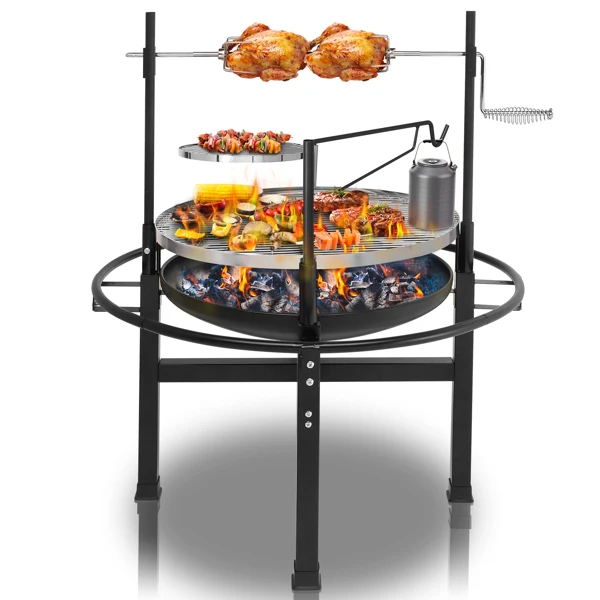 85*85*108cm Round Iron Spray Grill Black view 5