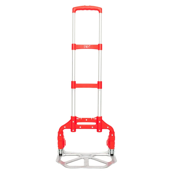 Portable Foldable Telescopic Trolley Trolley Luggage Trolley Red view 6