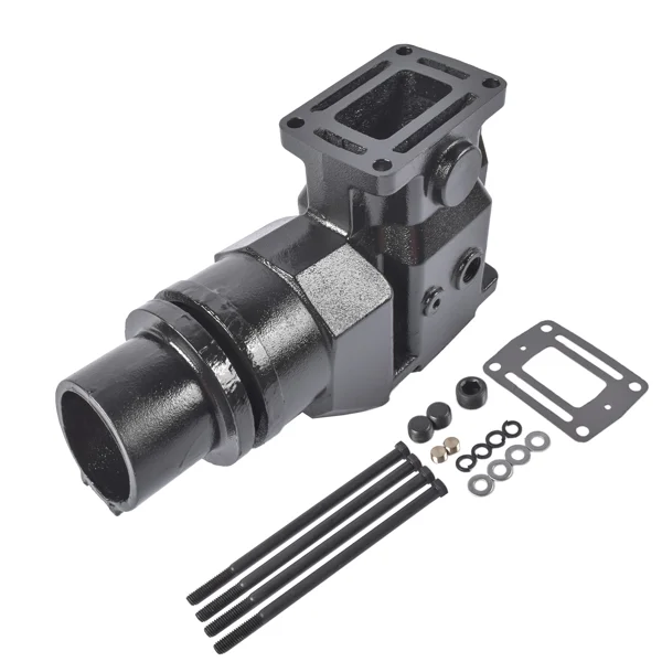 Exhaust Elbow Kit w/Gasket and Mounting Hardware Replacement for Volvo Penta OMC V6 V8 1992-on 913784 3857944 3863061 view 5