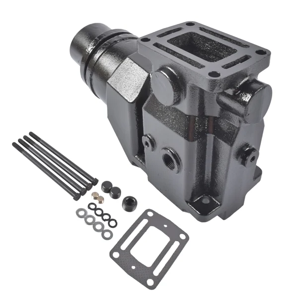 Exhaust Elbow Kit w/Gasket and Mounting Hardware Replacement for Volvo Penta OMC V6 V8 1992-on 913784 3857944 3863061 view 6