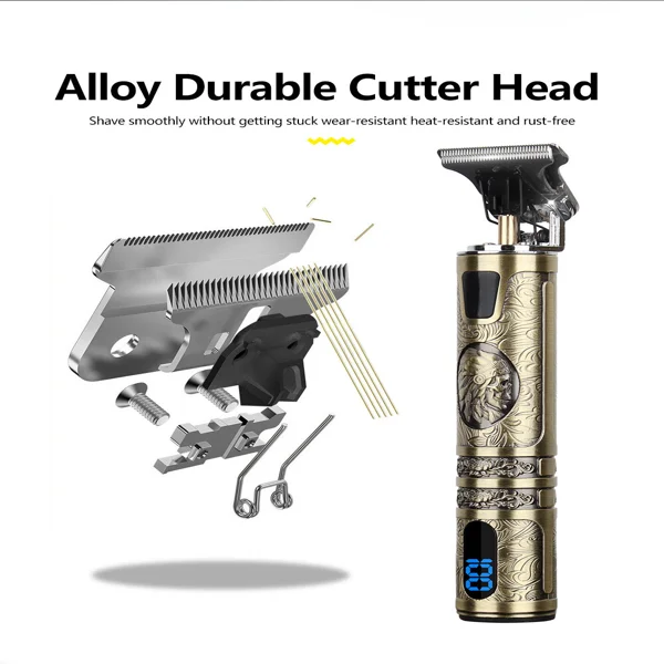 Small LCD Screen Display Professional Men Cordless Hair Clippers Beard Trimmer Cutting Machine Kit view 2