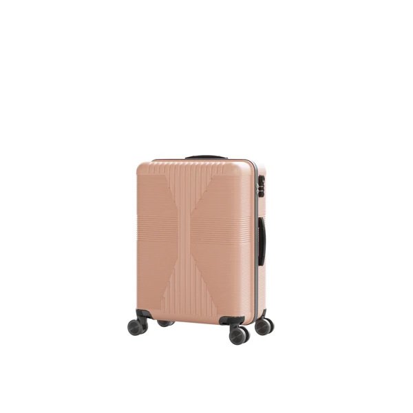 Non-TSA customs lock 3-in-1 PP trolley case, 20in, 24in, 28in PP rose gold view 3