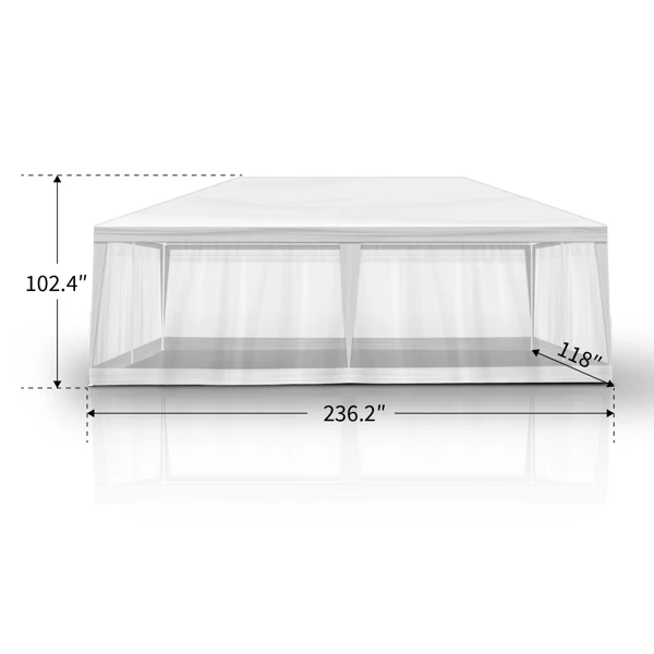 10X20FT Mesh Party Tent view 2