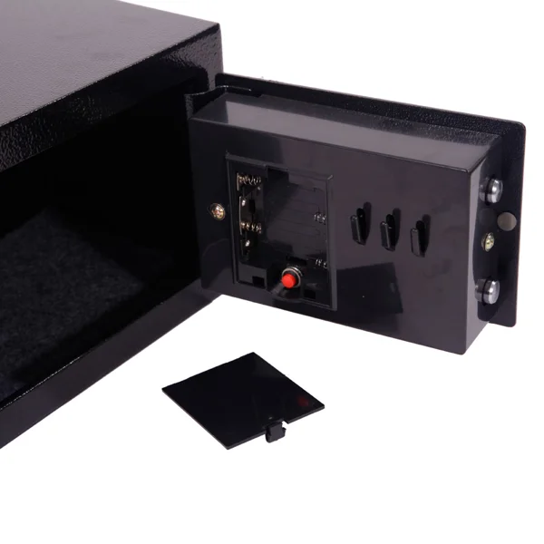 Mini Wall-in Style Electronic Code Metal Steel Box Safe Case 17EF Black view 6