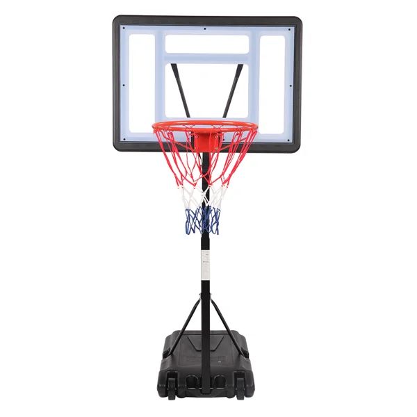 HY-B064S Portable Movable Swimming Pool PVC Transparent Backboard Basketball Stand (Basket Adjustment Height 1.15m-1.35m) Maximum Applicable For 7 # Ball view 4