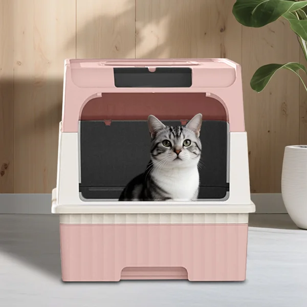 pinkMagic Cube Intelligent Cat litter Box - Free Hands, Enjoy Pure Life | Automatic Cleaning, Silent Design, Preferred for Multi Cat Families view 4