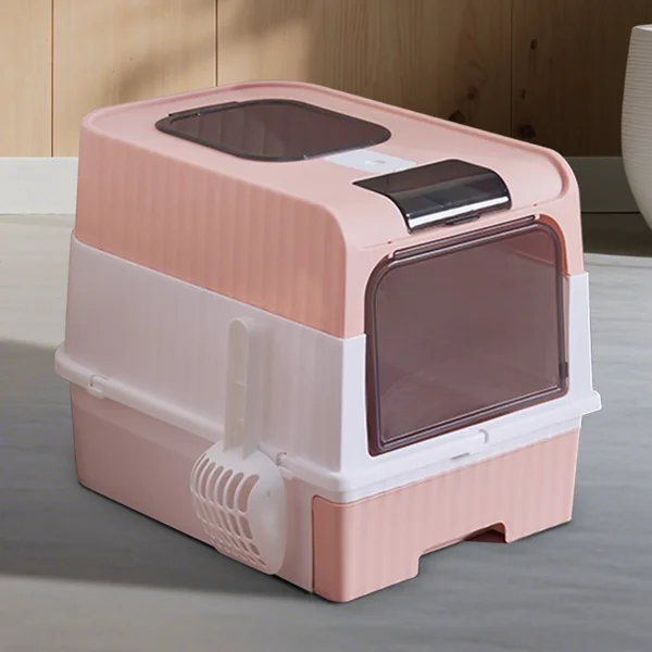 pinkMagic Cube Intelligent Cat litter Box - Free Hands, Enjoy Pure Life | Automatic Cleaning, Silent Design, Preferred for Multi Cat Families view 5