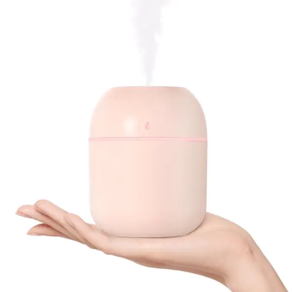 Portable Mini Humidifier, 220ml,Small Cool Mist Humidifier, USB Personal Desktop Humidifier For Bedroom Travel Office Home