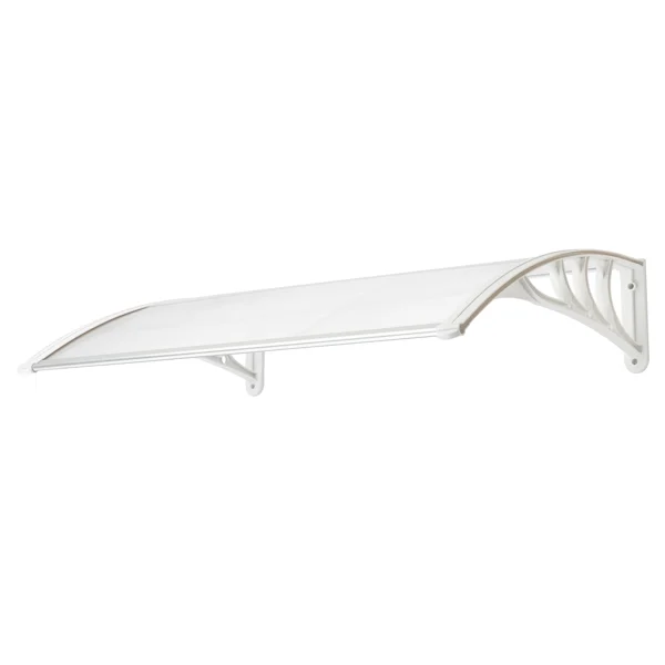 HT-100 x 80 Household Application Door & Window Rain Cover Eaves Transparent Board & White Holder view 5