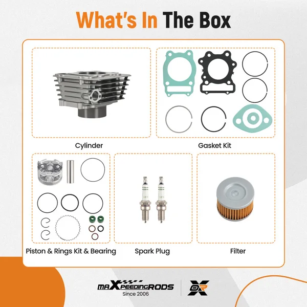 Cylinder Piston Top End Rebuild Kit for Honda TRX 300 Fourtrax FW 4x4 2x4 88-00 view 3