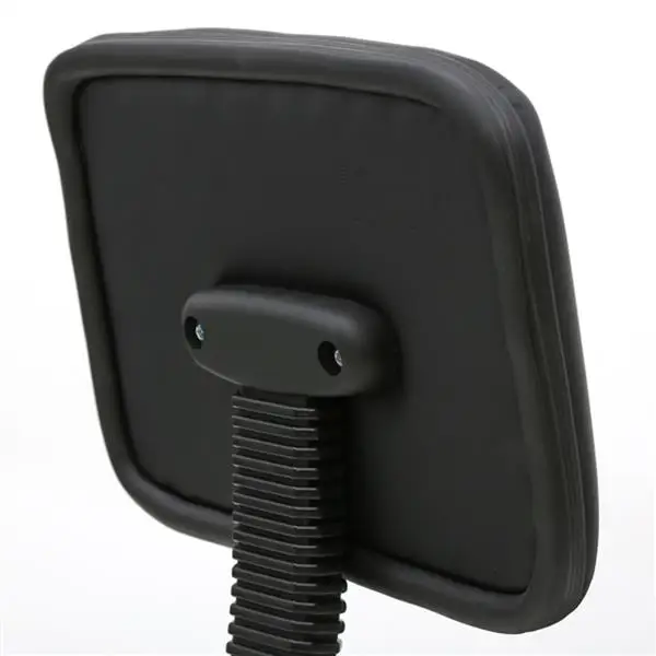 Saddle Shape Adjustable Salon Stool with Back Black view 5