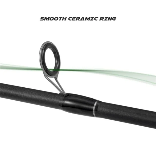 multi-purpose casting and spinning rod, carbon fiber design, with guide ring, ergonomic handle, suitable for seawater, light and sensitive, comfortable to hold view 4