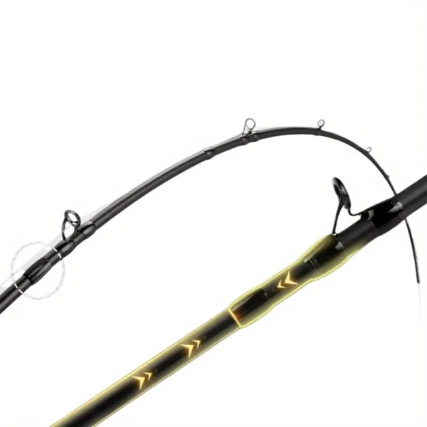 multi-purpose casting and spinning rod, carbon fiber design, with guide ring, ergonomic handle, suitable for seawater, light and sensitive, comfortable to hold view 5