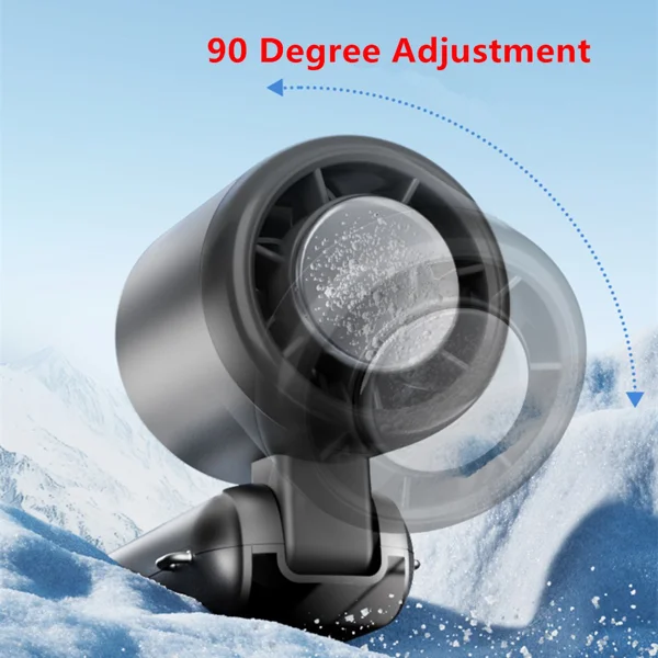 Portable Handheld Mini Turbo Fan In/Outdoor USB Rechargeable Ice Cooling Fans w/LED Display Fan view 4