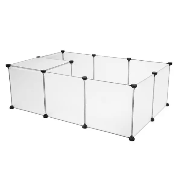 Pet Playpen, Portable Large Plastic Yard Fence Small Animals, Puppy Kennel Crate Fence Tent view 2