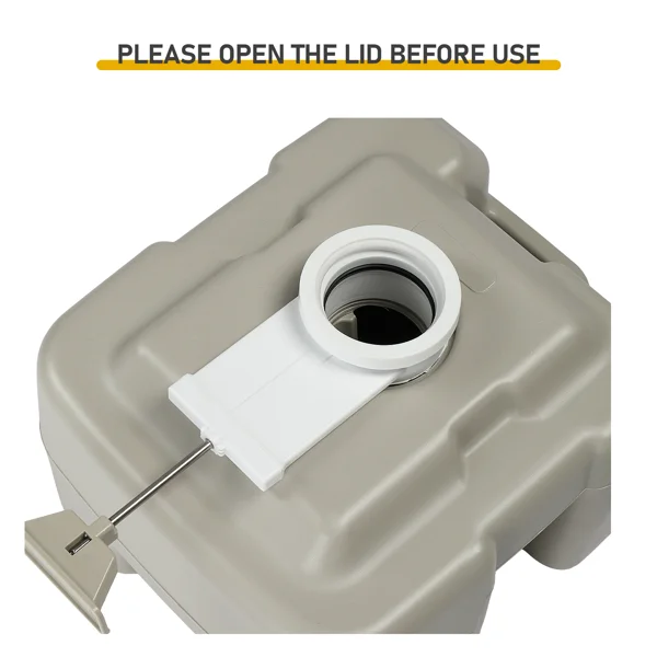 20L Portable Removable Flush Toilet with Double Outlet view 6