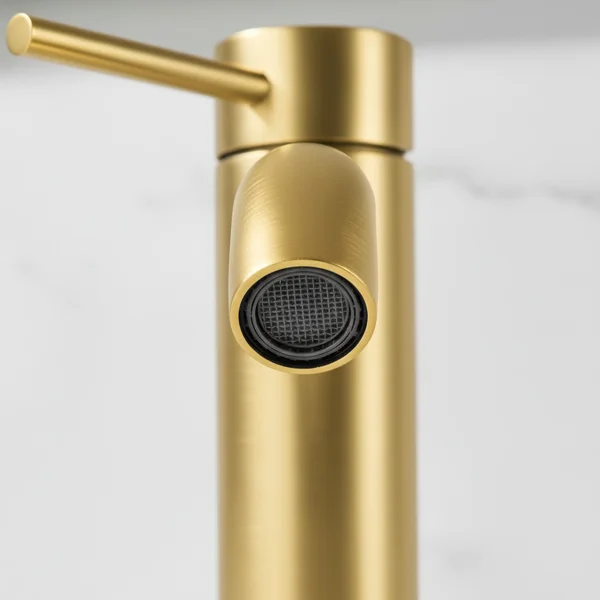Single Handle Bathroom Faucet Lavatory Faucet Stainless Steel Single Hole-T10, Brushed Gold[Unable ship on weekends, TK/TEMU only for pickup, only TX10643 warehouse supports GOFO] view 4