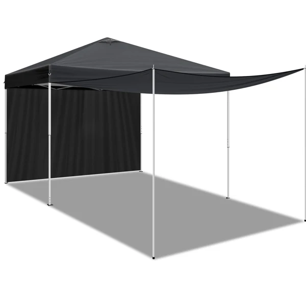 10x10FT pop up Canopy Tent with 2 sidewalls, Outdoor Canopy Tent for Parties view 4