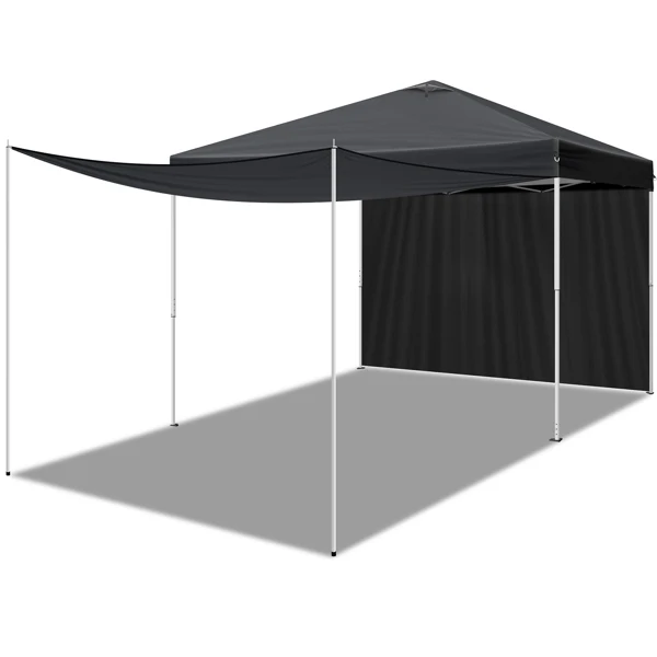 10x10FT pop up Canopy Tent with 2 sidewalls, Outdoor Canopy Tent for Parties view 5